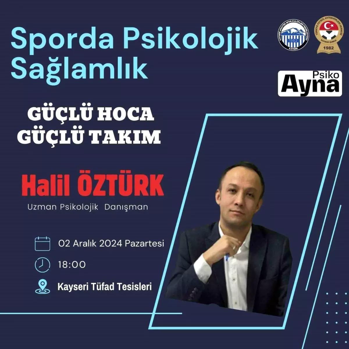 Kayseri’de Antrenörlere Psikolojik Seminer